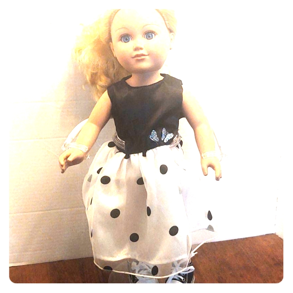 Outfit - Dress and Shoes for 18- inch doll